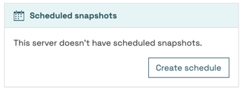 Scheduled snapshot